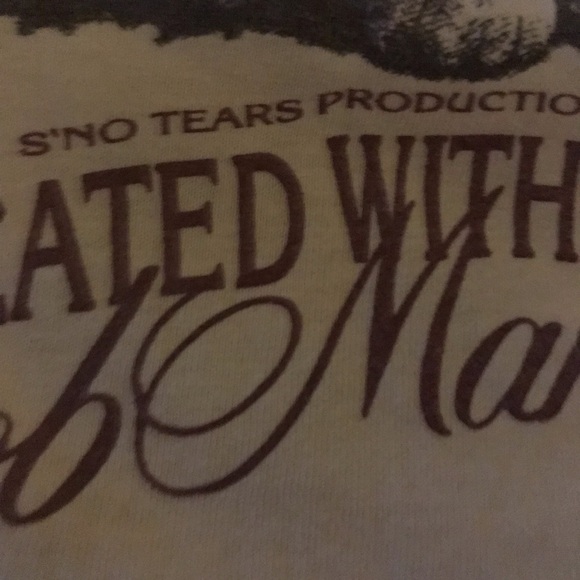 Vintage cream t-shirt 100% cotton Bob Marly lion logo, plain back short sleeve - Picture 7 of 14